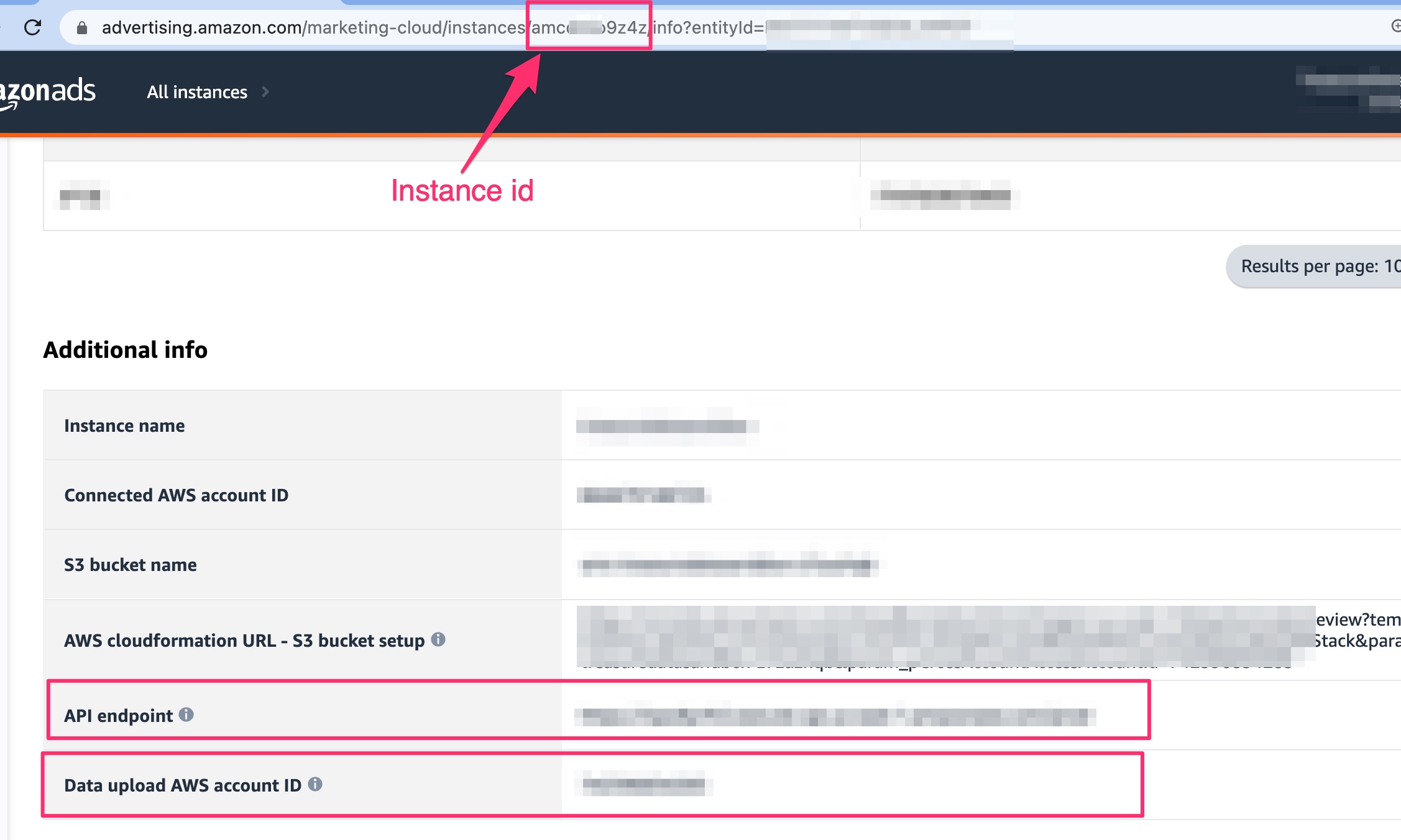 Getting AMC Instance Info