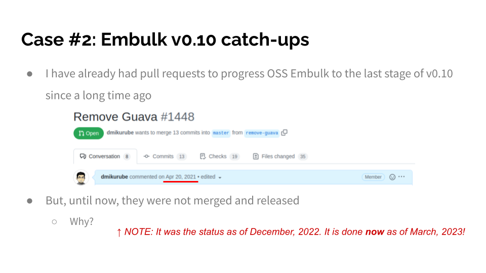 Slide: Case #2: Embulk v0.10 catch-ups